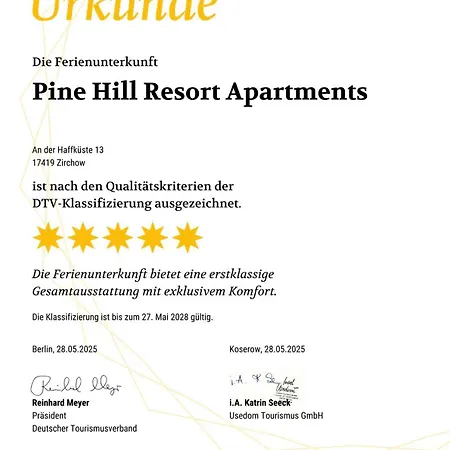Maisonette-apartment A11 Pine Hill Zwei Balkone, Zwei Terrassen Zirchow